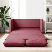 Grindų sofa su miego funkcija, vyno raudona, 112 x 174 x 55 cm, audinys, poilsio sofa, sofos ir kušetės, poilsio sofa, svetainės sofa - 353967