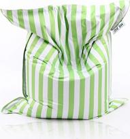 Grožis.skautai Kinzler Bean Bag Stripes Tinka naudoti viduje ir lauke 140 x 180 cm Sėdynės pagalvėlė Spalvinga paprasta spalva Žalia