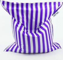Grožis.skautai Kinzler Bean Bag Stripes Tinka naudoti viduje ir lauke 140 x 180 cm Sėdynės pagalvėlė Spalvinga paprasta spalva Violetinė