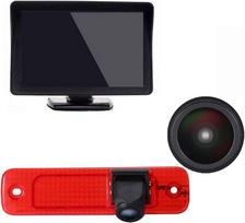 HD 720P pikselių 3-iojo stabdžių žibinto kameros galinio vaizdo kamera Naktinio matymo automobilio galinio vaizdo kamera + 7 colių LCD monitorius, skirtas "Ford Transit MK7 Tourneo/Furgon MK4 Van" trečiajam trečiajam stabdžių žibintui Autobusas ir dėžė