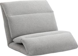HOMCOM grindų kėdė su 5 lygių reguliuojamu atlošu, sulankstoma grindų sofa su atsilenkimo funkcija, grindų pagalvėlė, meditacinė kėdė su lino išvaizda, tinginio sofa, pilka, 72 x 71 x 60 cm