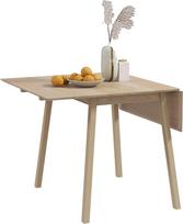 HOMCOM sulankstomas valgomojo stalas, virtuvės stalas 2-4 žmonėms, sulankstomas stalas, medinis valgomojo stalas mažoms erdvėms, 110 x 86 x 75 cm, natūrali mediena