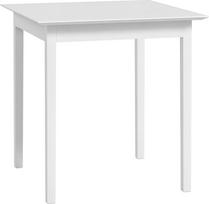 HOMCOM valgomojo stalas 75 x 75 cm Kvadratinis virtuvės stalas 2 žmonėms Valgomojo stalas iš medžio masyvo Mažas modernus stalas Medinis stalas virtuvei, valgomajam, svetainei Baltas
