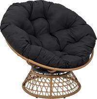 HOME DECO FACTORY HD7235 Lauko kėdė Sėdimoji vieta Lauko sodo poilsio kėdė Plastikinis metalas Juoda Natūrali