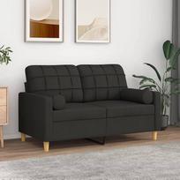 Homgoday 2 vietų sofa su pagalvėle Taupe 120cm audinys Sofa lova Svetainės sofos Sofos Lauko sodo svetainė Lauko svetainė Terasa Lauko
