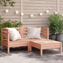 Homgoday Sodo sofa 2 sėdimos vietos su kojūgaliais Medžio masyvo Douglaso eglės sofos lauko lovai Sofa sofa Sodo sofa Svetainės sofa Patio lauko baldai