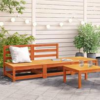Homgoday Sofa be porankių Sodo kojos atrama Ruda vaško pušies sofos Lauko sodo lova Sofa sofa Sodo sofa Svetainės terasa Lauko baldai T1