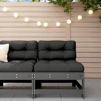 Homgoday Vidurio sofa su kieta pušies pagalvėle Pilka sofa lova Svetainės sofos Sofos Lauko sodo sofa Sodo sofa sodo svetainei Terasa Lauko