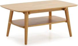 HOMN LIVING "Palma" kavos staliukas 1 atidarymas Ąžuolo masyvo mediena 100 cm Plotis 60 cm Gylis 45 cm Aukštis