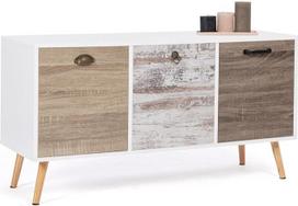 IDMarket - Skandinaviška bufetinė spinta, 113 cm, "Bahia", 3 durys