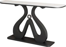 Įėjimo stalas, įėjimo stalas, minimalistinė įėjimo spintelė iš akmens plokščių, konsolinis stalas (160 cm)
