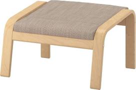 IKEA "Poäng" kojų taburetė beržo lukštu / smėlio spalvos hillared