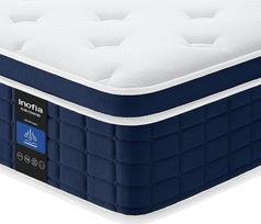 Inofia Ace Hybrid Pro čiužinys 160 x 200 cm Aukštis 30 cm Kišeninių spyruoklių čiužinys Kietumas H2 Vidutiniškai kietas 7 zonų spyruoklių čiužinys Miegas Ortopedinis čiužinys ramiam miegui