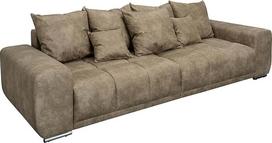 invicta INTERIOR Elegancia Moderni XXL sofa 285 cm Taupe, įskaitant pagalvėlę Didelė sofa sofa su spyruokliniu branduoliu