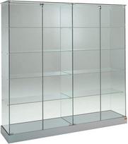 ITALFROM Vitrina Aukštas L142 x W46 x H180 cm, grūdinti kristalai