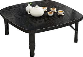 Japoniškas sulankstomas grindų stalas, valgomojo stalas, medinis sulankstomas kavos stalas, žemas stalas sėdėti ant grindų, erdvę taupantis kvadratinis Tatami stalas, mažas Kotatsu stalas (skersmuo 2
