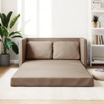 JUDYY grindų sofa su kapučino rudos spalvos dirbtine oda, poilsio sofa, sofos ir kušetės, poilsio sofa, sofa svetainei - 353976