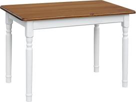 k koma Valgomojo stalas Virtuvės stalas 100 x 60 cm pušies masyvo medžio baltas medus Kaimo namų stilius (ąžuolas)