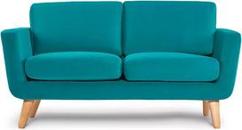 K. konsimo. TAGIO 2 vietų sofa, pagaminta ES - skandinaviško stiliaus, su porankiais, medžio masyvo rėmas