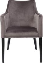 Kare 83580 Fotelis "Black Mode Velvet" pilkai juodas