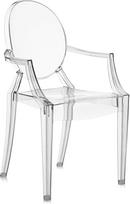 Kartell 2852B4 Loulou Ghost kėdės, skaidrios, 72 x 38 x 56 cm