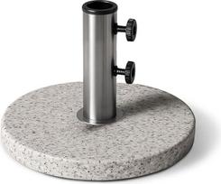 KEPLIN skėčio pagrindas 9 kg - sunkus granito skėčio laikiklis, skirtas sodo lauko baldams, pavėsinėms, markizėms - atsparus oro sąlygoms - tinka 45 mm stulpui (9 kg, granitas)
