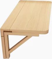 Klapptisch aus Massivholz, wandmontiert, schwimmender Tisch zum Essen, kleiner Holzschreibtisch mit herunterfallenden Blättern, faltbare hängende Werkbank für Küche und Esszimmer, Heimbüro,