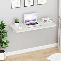 Klapptisch zur Wandmontage, für Waschküche, Küche, Heimbüro, platzsparender Schreibtisch für Schlafzimmer, Badezimmer, Balkon, Garage, Weiß