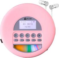 KLIM Nomad CD grotuvas "Bluetooth" - nešiojamasis CD grotuvas "Discman" su ilgai veikiančia baterija - su ausinėmis - CD-R, CD-RW, MP3 - su TF skaitytuvu, FM radiju - idealiai tinka automobiliams - nešiojamasis CD grotuvas "Diskman