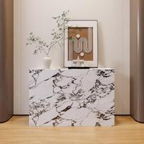 Konsolinis stalas iš marmuro, stalviršis Schmal Moderne für Flur, Eingang, Hall, Stabil, ohne Montage Erforderlich(White)