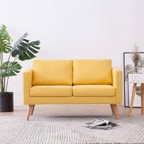 LAPOOH 2 sėdimų vietų sofa-lova gyvenamajam kambariui, apartamentams, poilsio sofoms ir sofoms Atpalaiduojanti sofa audinys geltonas
