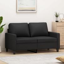LAPOOH 359132 2-vietė sofa juoda 120 cm dirbtinė oda, Sofos ir kušetės, Sofa svetainė, Sofa paauglių kambariui, Sofa poilsiui, Sofa miegamajam, Miegamojo sofa, Minkšta sofa