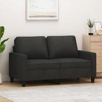 LAPOOH 359159 Dvivietė sofa juoda, 120 cm, audinys, Sofos ir sofos, Sofa svetainei, Sofa paauglių kambariui, Sofa poilsiui, Sofa miegamajam, Minkšta sofa
