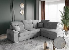 LENART FRIDERIK-EU Kampinė sofa su miego funkcija ir lovos dėže [Right - Grey] Svetainės baldai, Sofos ir sofos, Kampinė sofa, Kampinė sofa su miego funkcija, Sofa-lova su lovos dėže