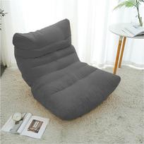 Lounge Chair Lazy Floor Sofa Accent Bean Bag Couch for Living Room Corner Chair Miegamojo salonas Biuro Lazy Sofa Kėdės Tamsiai pilka