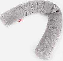 Lounge Pug - Teddy Faux Fur - pagalvė šoniniam miegui C150-L, "CloudSac", latekso plaušelių mišinys - vidutiniškai pilka