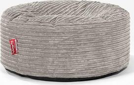 Lounge Pug Pouf Bean Bag 65 cm apvalus Mink Corduroy audinys Patogi taburetė ar pėdkelnė