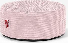 Lounge Pug Pouf Bean Bag 65 cm apvalus rausvas velvetinis audinys Patogi taburetė ar pėdkelnė