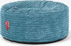 Lounge Pug Pouf Bean Bag 65 cm apvalus turkio spalvos velvetinis audinys Patogi taburetė ar pėdkelnė