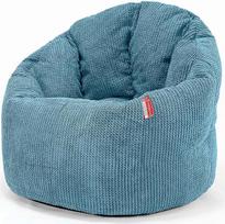 Lounge Pug, Bean Bag Cuddly Lounge Chair Sofa Bed Pom-Pom Turquoise