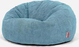 Lounge Pug, Bean Bag Sofa Recliner Chair Pom-Pom Turquoise