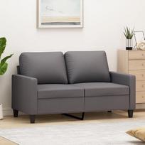 Loveseat 359134 2 vietų sofa sofa 2 vietų lovos sofos svetainės sofos Loveseat pilka 120 cm dirbtinė oda