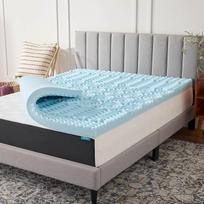 LUCID 3" 5" gelio atminties putų pliušinis - vėsinantis tikslinis čiužinys, Twin XL
