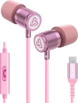 LUDOS Ultra USB C ausinės, 5 metų garantija iPhone 17 16 15 Pro Max Plus Samsung Galaxy S24 S23 Ultra S22 S21 FE S20 A53 A54, USB tipo C ausinės su mikrofonu, skirtos iPad Pro 2022