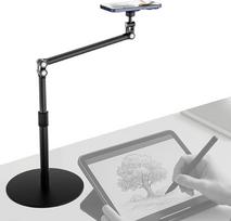 Magnetinis telefono stovas stalui, 360° pasukamas ir pakreipiamas su "MagSafe" suderinamu laikikliu, telefono stovas, magnetinis greitas laikiklis fotografavimui, maisto gaminimui, tapybai
