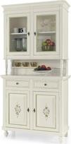 Mar.c.a. Design - Klasikinė komoda iš tuopos medžio, spalva matinė balta shabby chic, Arte Povera, pagaminta Italijoje, baldas su 6 + 2 erdviais stalčiais - matmenys: 87 x 37 x 127 cm.