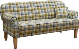 MASSIVMOEBEL24.DE Edinburgo virtuvės sofa 188 x 78 x 97 cm Šviesiai languotas