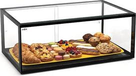 MBH 55 cm 1 pakopos neutrali vitrina su LED apšvietimu maitinimo įstaigoms Neutrali stiklinė vitrina konditerijos gaminiams ir pyragaičiams