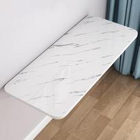 Medinis sulankstomas stalas Sieninis 40 x 20 colių nešiojamasis sulankstomas virtuvės stalas ir plūduriuojantis darbo suolas Erdvę taupantis biuro stalas (baltas akmuo, 100 x 40 cm)