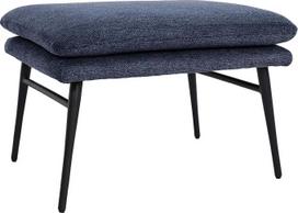 Mendler HWC-L62 Kėdė Kojų atrama Osmanų minkštasuolis 38 x 56 x 40 cm Audinys / tekstilė Mėlyna